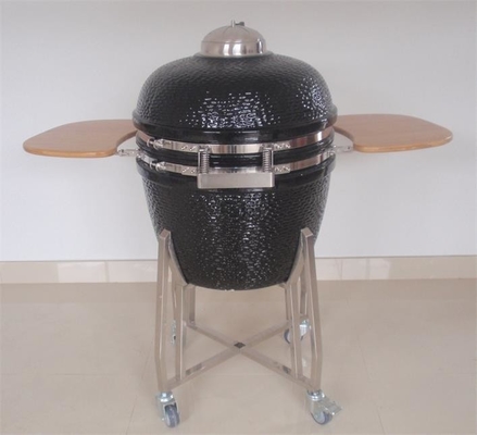 Sistema de ventilação ajustável Carvão Kamado Grill Cerâmica Com Grill Cover