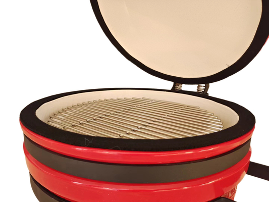 Garden Middle Carvão Vermelho 15 polegadas Kamado Grill BBQ
