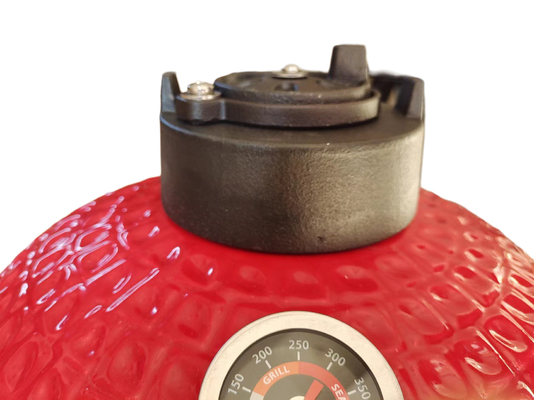 Garden Middle Carvão Vermelho 15 polegadas Kamado Grill BBQ