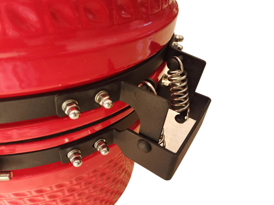 Garden Middle Carvão Vermelho 15 polegadas Kamado Grill BBQ