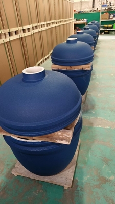 Bolha Azul Carvão Vidrado Kamado Grill 27 Inch BBQ