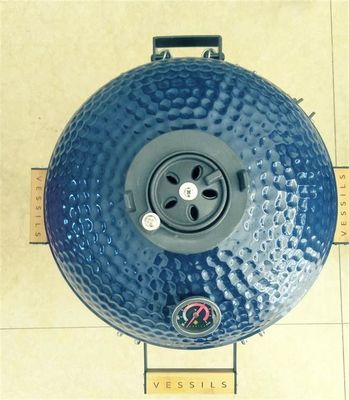 GV azul vitrificado do revestimento grade cerâmica de um Kamado de 15 polegadas